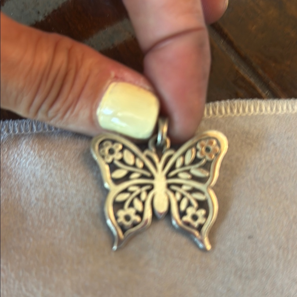 James Jeans Silver Butterfly Pendant